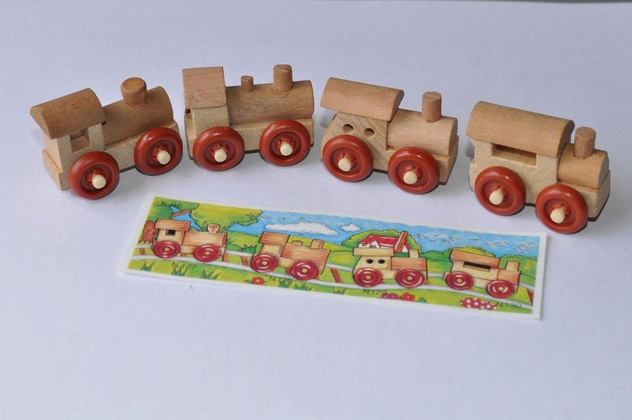 Colourful wooden toys for imaginative play